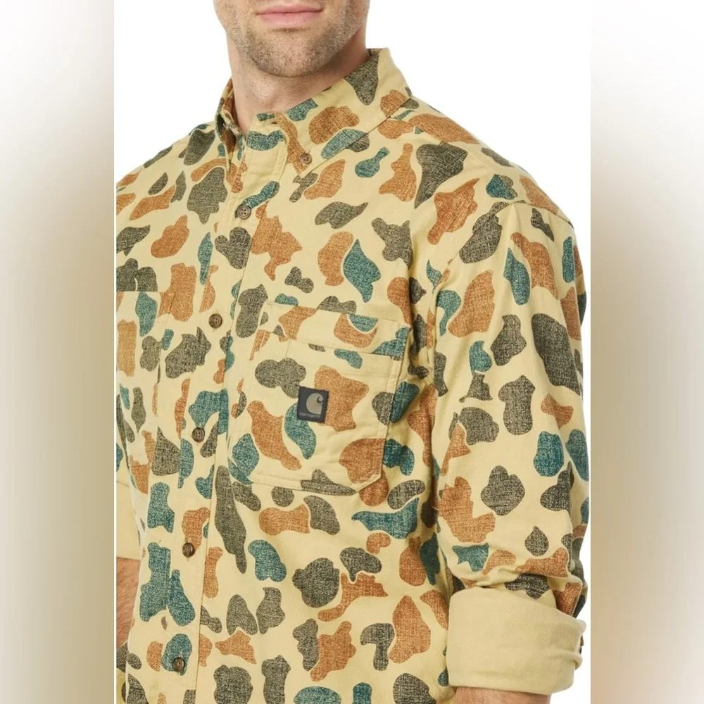 Carhartt Midweight Flannel Camo Long-Sleeve Shirt - Picture 3 of 4